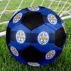 SIZE 5 Leicester City FC Soccer Ball Colorful All Ages Machine Stitched PVC Competition Ready Durable High-Bounce