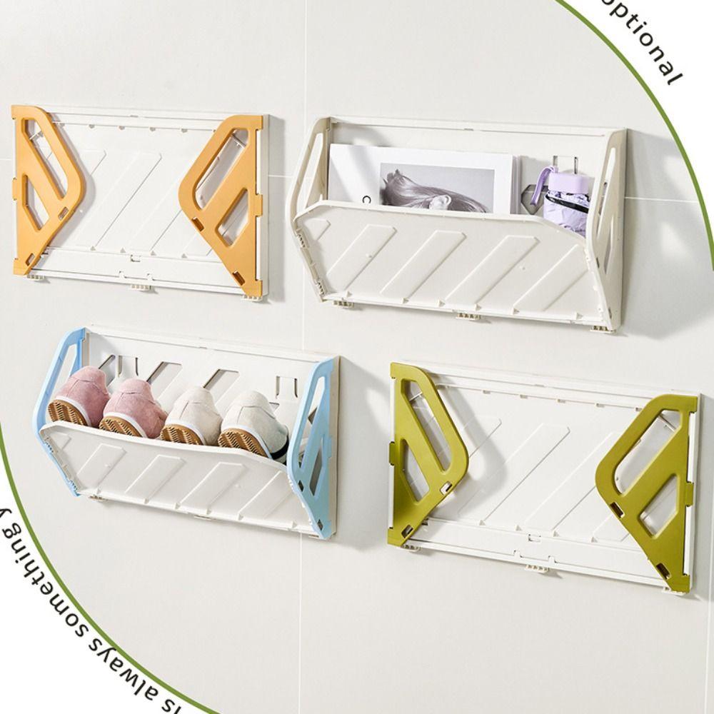 Multifunctional Shoe Shelves Punch Free Shoes Organizer Simple Home Entrance Storage