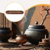 Wooden Incense Burner Holder Ash Tray Hand Carved Modern for Table Friends and Family