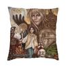 Labyrinth Pillow Covers Sofa Adventure Fantasy Movie Luxury Cushion Cover Velvet Pillowcase