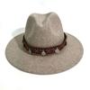 European and American western cowboy hat retro style men's and women's big-brimmed top hat fashion jazz hat high quality woolen felt hat
