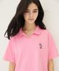 AWESOME STUDIO Pink Collared Pique Dress