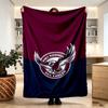 Manly Warringah Sea Eagles Print Blanket - Soft & Comfortable, for Bedroom, Travel, Sofa, Home Decoration - Birthday Christmas Gift for Friend