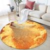 Wolf pattern round rug,Carpet Rug for Living Room Bedroom Playroom ,Non-slip Floor Mat,Holiday Gifts and Birthday Gifts.