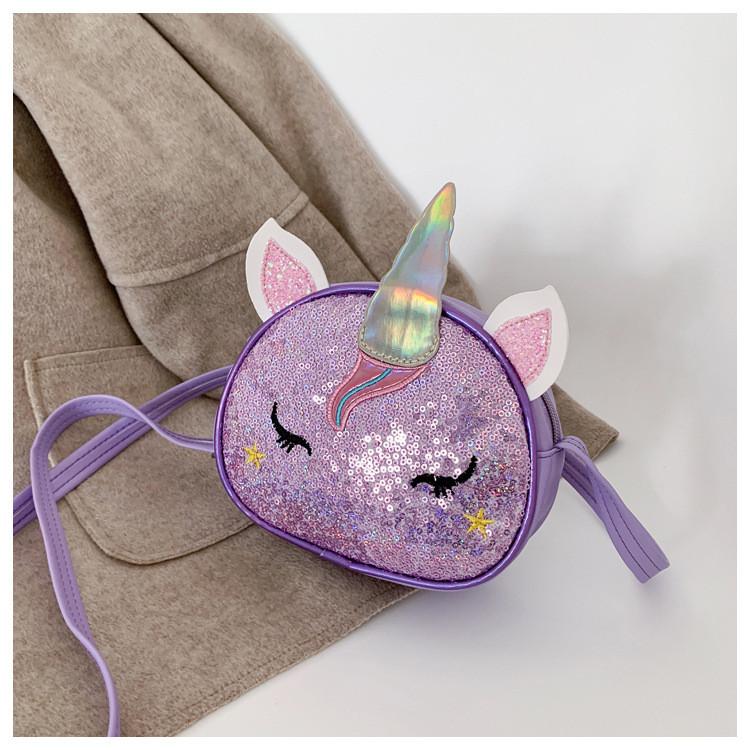 

Unicorn Kids Shoulder Bag Cartoon Fashion Pu Material With Breathable Comfort