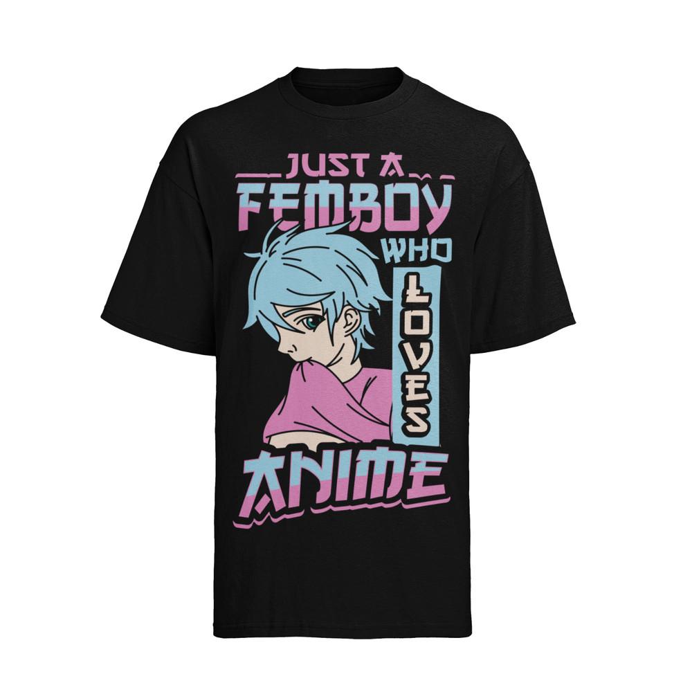 

Просто фембой, который любит аниме отаку, мужская футболка из хлопка L