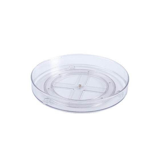 

Вращающаяся на 360 градусов подставка для приправ, большая вместимость, регулируемый вращающийся органайзер для ПЭТ-шкафа для кухни S Single Deck