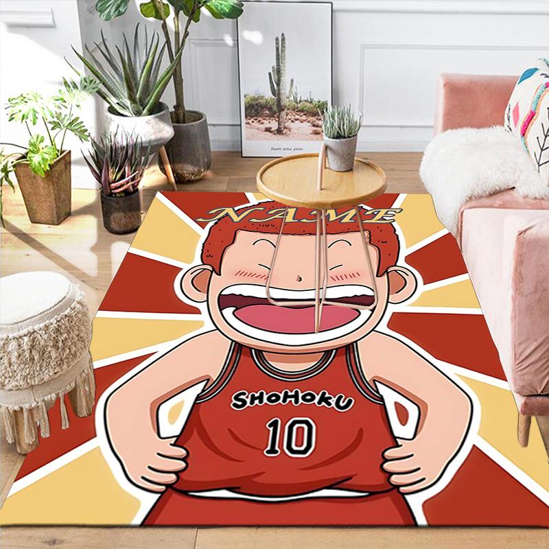 Custom 1Pc Basketball Team Spirit Rug Office Carpet Indoor Outdoor Entrance Doormat Nonslip Soft And Comfortable Living Room D2915324