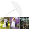 White Mini Bridal Lace Umbrella Parasol Wedding Supplies Banquet Stage Photography Prop
