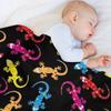Gecko lizard pattern design Throw Blanket Cozy Microfiber Throw Blanket for Home Bedroom