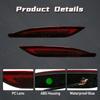 For Hyundai Sonata 8th 2011 2012 2013 2014 Rear Bumper Tail Lights Reflector Brake Lamps Turn Signal Lights Car Accessories