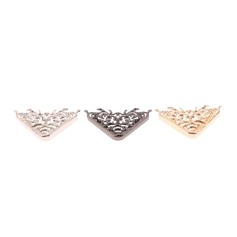 Metal Bags Corner Protectors With 2 Screws Handbags Clip Edges Hollow Fixed Decorative Buckle Diy Hardware Accessories