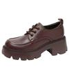 Scarpe in pelle piccole da donna autunno nuove versatili Mary Jane con plateau scarpe singole scarpe singole di alta gamma