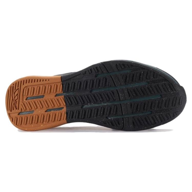 Reebok Nanoflex Leichte Komfort-Trainingsschuhe, Abriebfest, Atmungsaktiv, Niedrig geschnitten, Herren, Schwarz-Orange 100033332