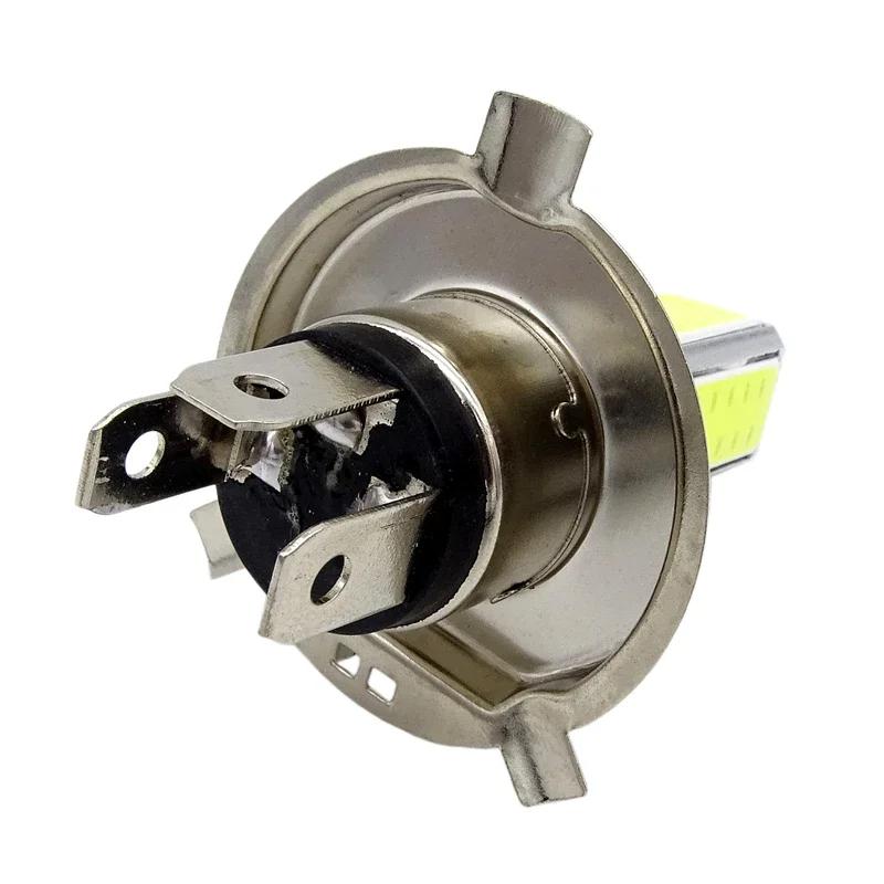 Universal Motorcycle Fog Light 12V H4 COM LED Super Bright White Front Fog Lamps Motorbike Daytime Running Headlight Bulb