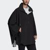 adidas Jaqueta Poncho com Capuz e Zíper Myshelter para Outono Masculino Roupa Exterior Preta FI0600
