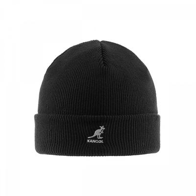 Kangol 2978bc Μαύρο Πλεκτό Σκούφο με Ριμπ Ποδύρι, Που Φοριέται Τραβώντας το