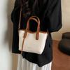 2025 Commuter Foreign Style Women's Handbag Texture New Fashion Contrasting Colors Versatile Commuter Tote Bag Large Capacity Tide