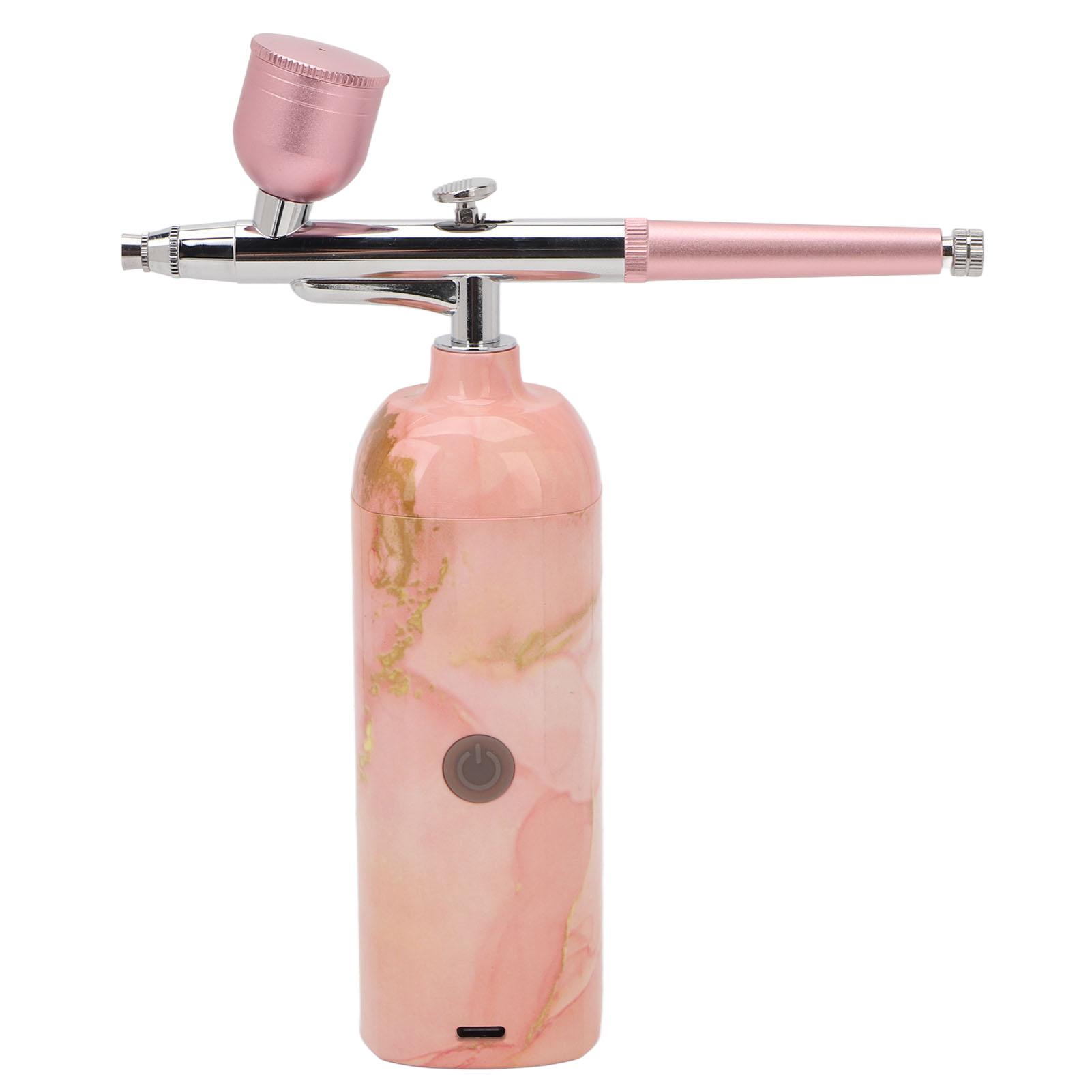 

Аэрограф комплект ручной портативный беспроводной 18PSI 0.4 мм наконечник USB перезаряжаемый кислородный аппарат для лица