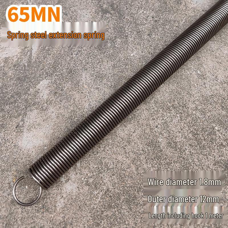 Durable Spring Steel Extension Spring with Hook, Length: Various, Tensile Strength: High, Wire Diameter: 0.5~4mm, Outer Diameter: 4~45mm