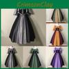 Retro Princess Gown With Puff Sleeves And Tie Waist For Stage Show And Cultural Events
