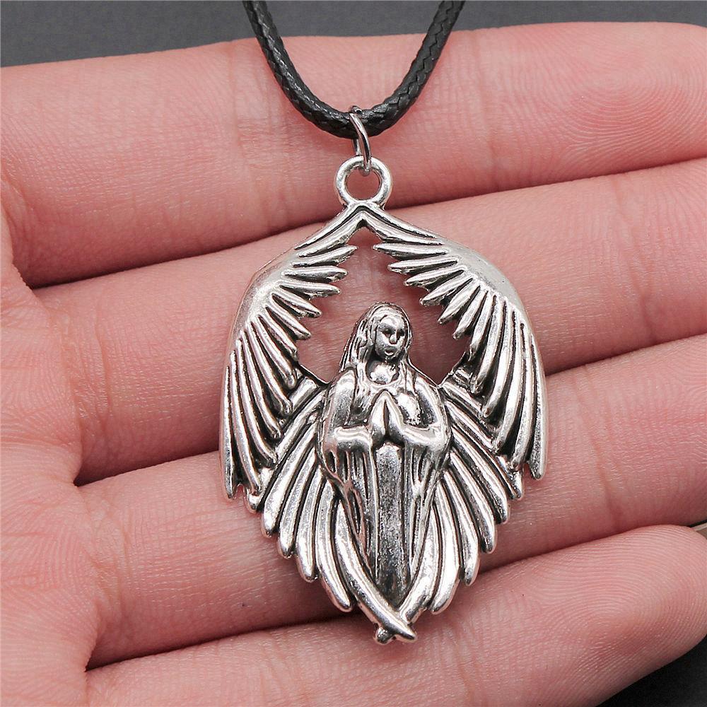 Love Heart Angel Peace Dove Pendant Antique Bronze Metal Bridesmaid Choker Necklace New Arrival Gift