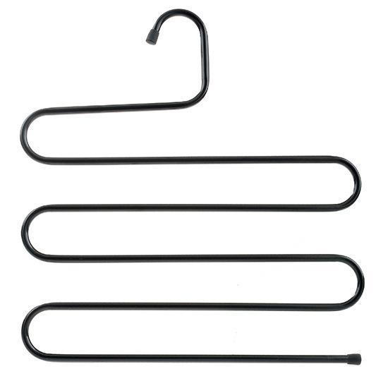 Multi-Layer Stainless Steel Pants Hanger, Space-Saving Closet Organizer Rack for Trousers Skirts