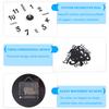 Wall Sticker Digital Clock Stickers Wall Clock DIY 3D Decorative Wall Clock for Home Black