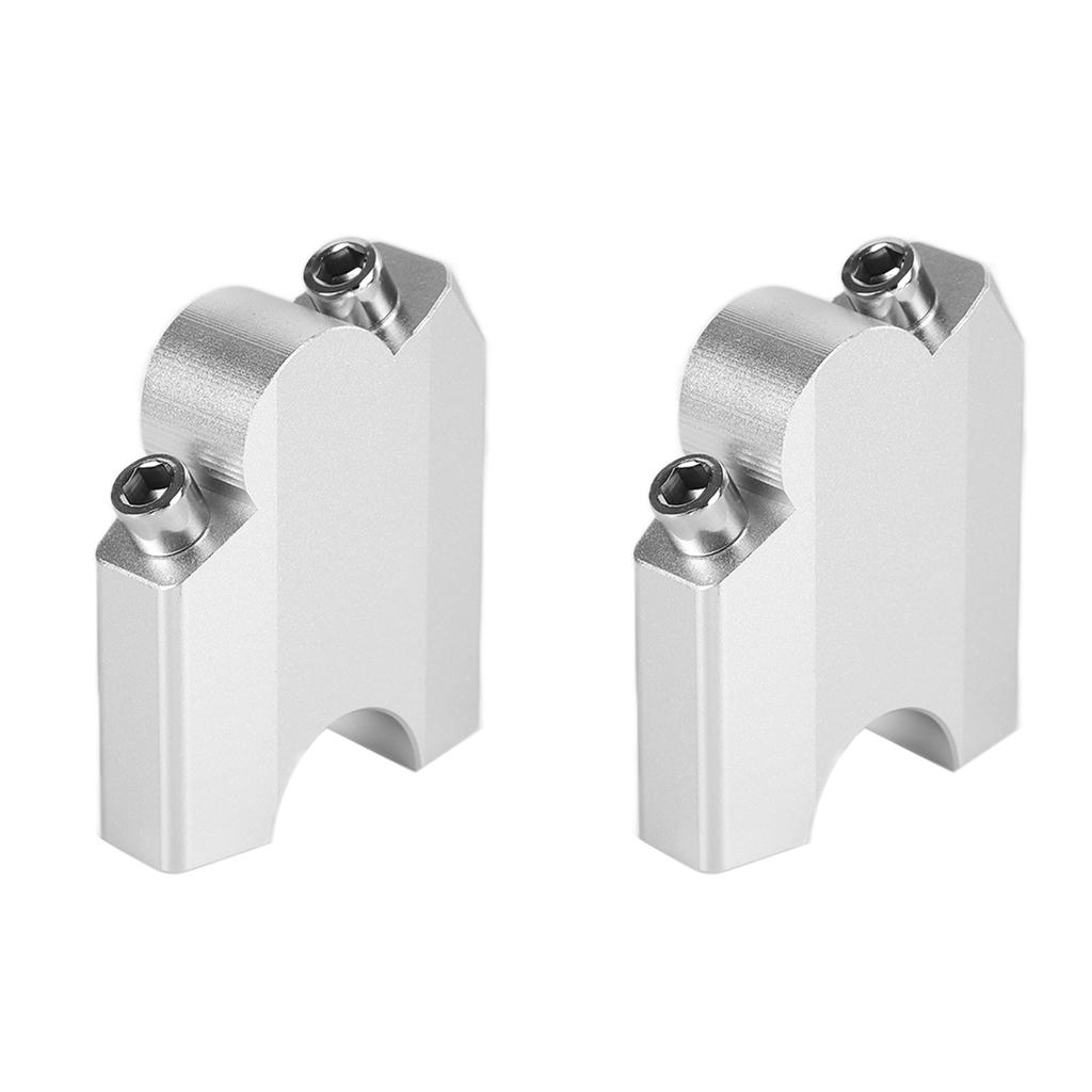 2pcs HandleBar Riser Mount Clamp Aluminum Alloy Replacement for Yamaha XT1200Z Super Tenere 2010‑2014Silver
