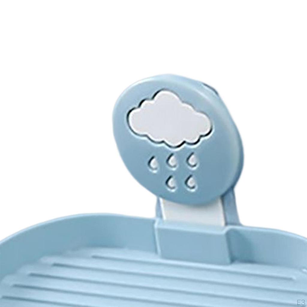 Drain Soap Dish Box Detachable Container Wall Mounted Standing Tray Holder