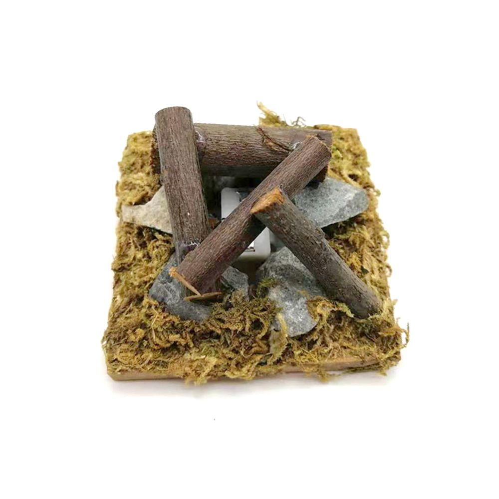 Playing House Villa Scene Model Dollhouse Bonfire Fairy Garden Decor Miniatures Campfire