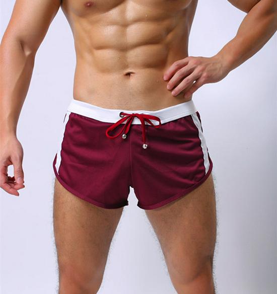 

New Men s Breathable Sports Pants with Built-in Double Layer Underwear Extra Large кофейный