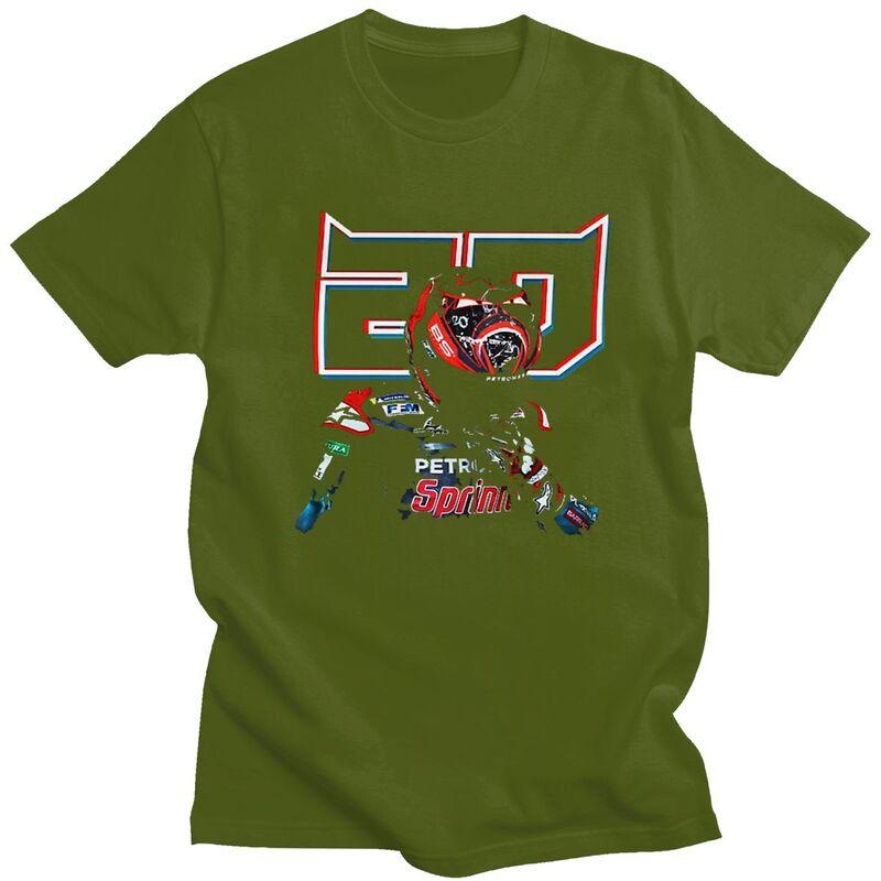 Custom El Diablo 20 Fabio Quartararo T Shirt Homme Pre-shrunk Cotton Tees Motorcycle Race Tshirt Short Sleeve Novelty T-shirt