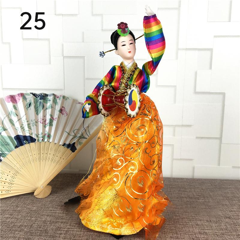 Korean Palace Hanbok Doll Ornament Princess Korean Drama Doll Toy Restaurant Home Decor Display Miniatures Desktop Ornament Gift