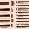 13pcs Makeup Brushes with Storage Bag Soft Fluffy Cosmetic Foundation Powder Eyeshadow Kabuki Blending Beauty Tool Makeup