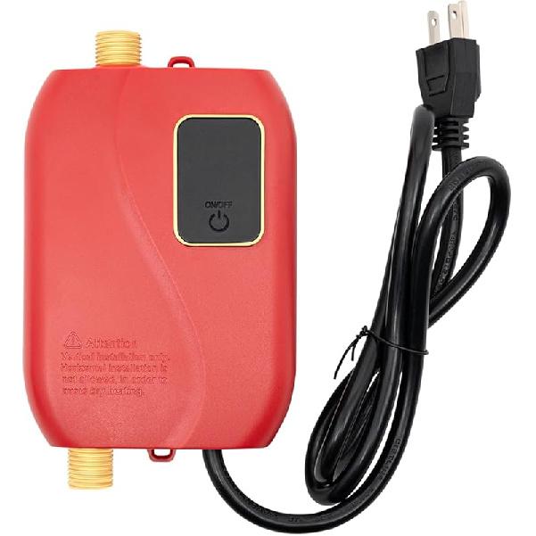 Electric Tankless Water Heater 220v 5.5kw Water Heater for Home Instant Mini Smart for Under Sink Kitchen 5500w White
