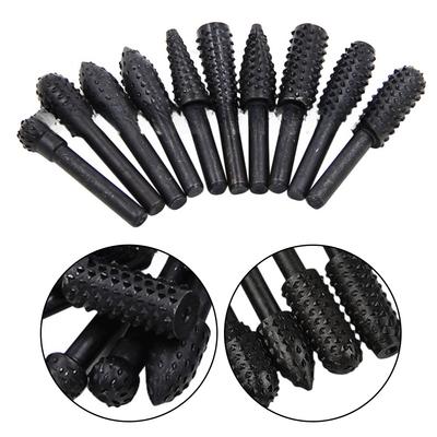 Holzschnitzwerkzeuge Raspel Feile Bohrer Kohlenstoffstahlkonstruktion Lange Lebensdauer Schneidkraft Holzbearbeitungsprojekte