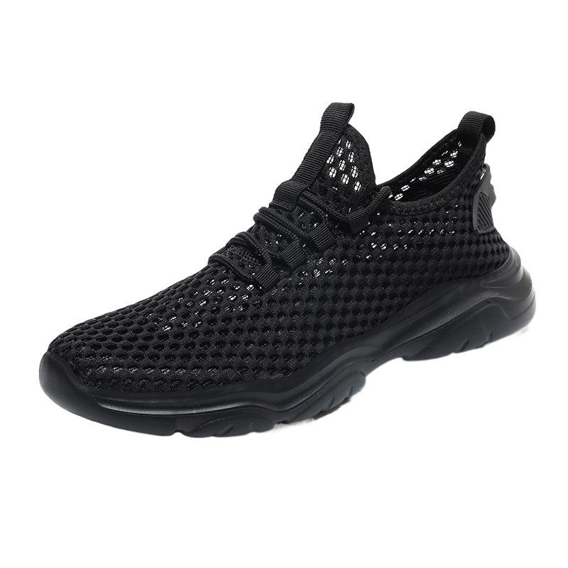 Lightweight comfortable casual shoes mesh surface breathable hollow sneakers 2024 new men's fashion soft sole fashion shoes