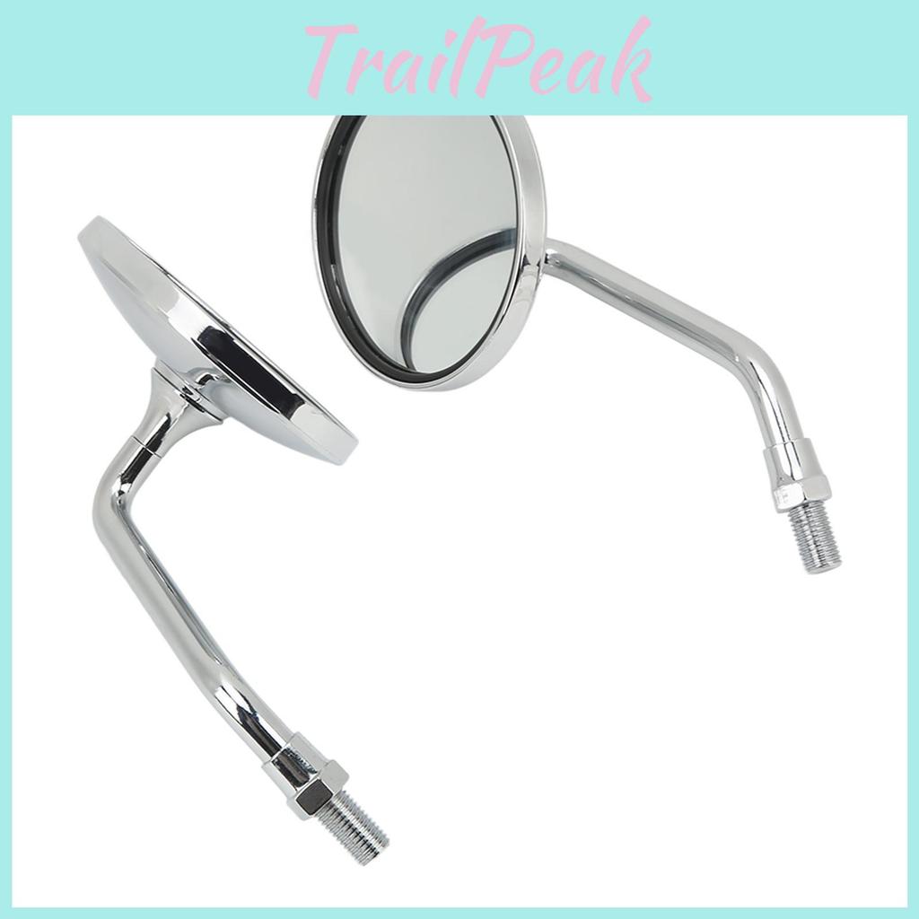 Rear Universal Mirror View 34in Wide Vision Handlebar Rear View Mirrors For Motorcycle Silver