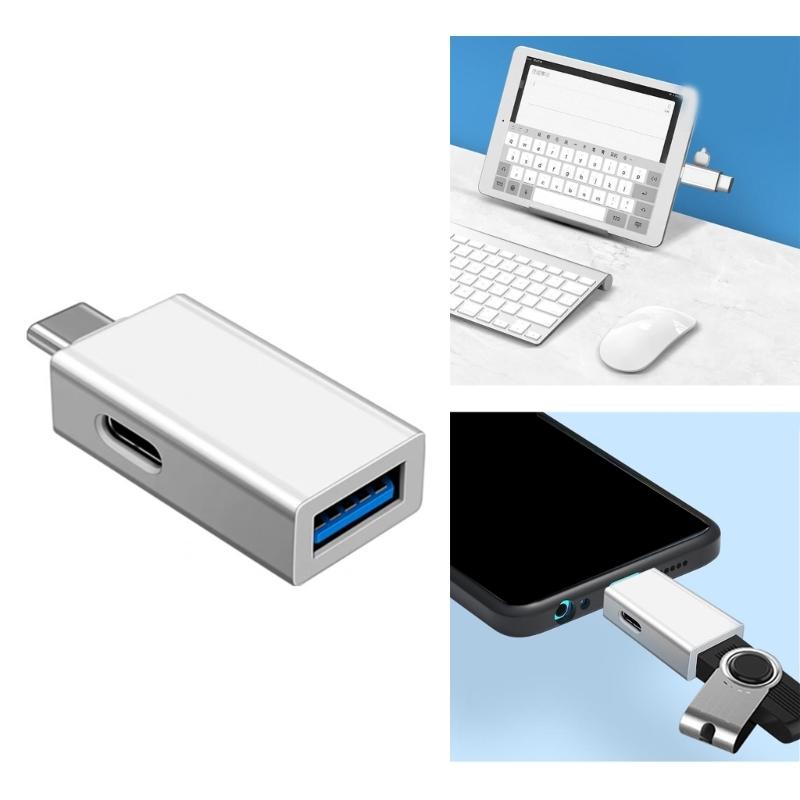 USB 3.0 To USB Type C Adapter OTG Cable USB C Male To USB 3.0 Female Cable Converter Type C Adapter with Charging Port