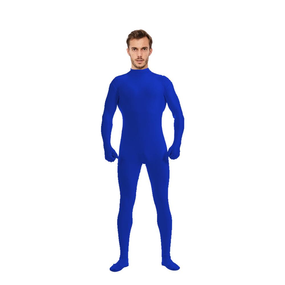 Halloween Solid Color Zentai Half-Body Suit Dancewear & Stage Performance Base Layer