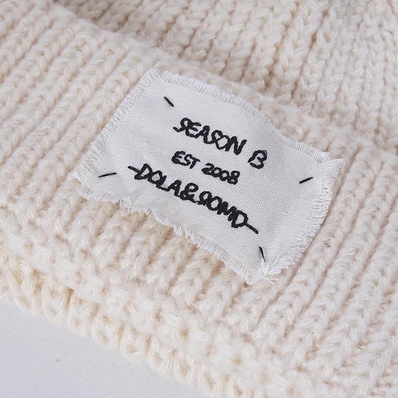 Women's New Warm Knitted Hat Korean Style Versatile Loose Face and Small Windproof Ear Protection Wool Hat Cold Hat Men