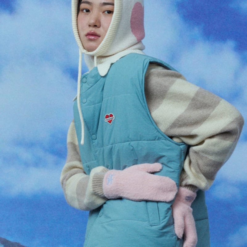 RECLOW FLUFFY LOGO GLOVE PINK