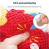 Interactive Dog Plush Parrot Chew Toy with Rope Knot and Sound, Bite-Resistant