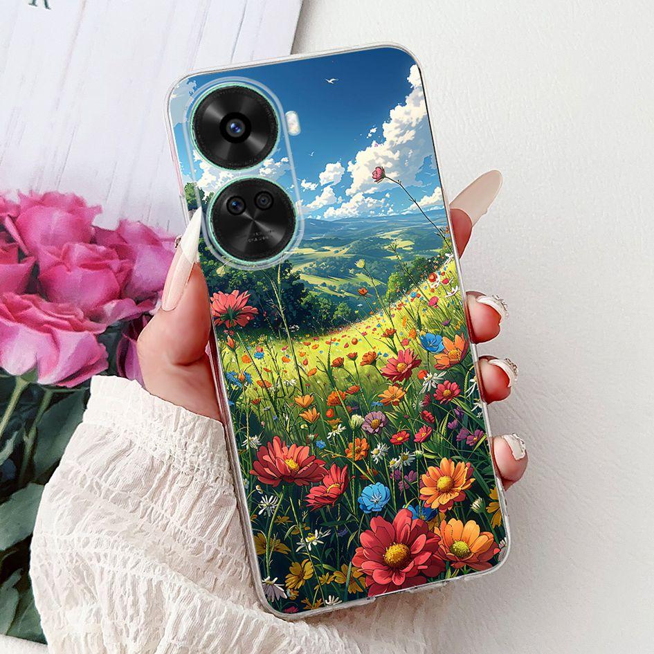 For Huawei Nova 11 SE Case Nova 12 SE Cover BNE-LX1 Funda Fashion Flower TPU Soft Silicone Phone Case For Huawei Nova 12SE Shell