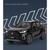 1/24 Toyota Crown KLUGER SUV Alloy Car Model Diecast Metal Toy Off-road Vehicles High Simulation Sound and Light Collectibles Kids Gift