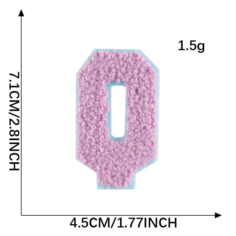 Diy Patch Sticker Letter Towel Embroidery Cloth Sticker Multi-Color Cloth Label Clothing Accessories Badge Embroidery Sticker