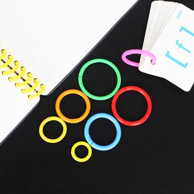 25 ks Plastové kroužkové pořadače Diy alba Volný list Obruč pro otevírání knih Dodávka vazby