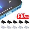 1-10Pcs Silicone Dust Plug IOS Charging Port  Dustproof Cover Cap for iPhone 12 13 14 Pro Max XR 8 7 Plus Mobile Phone Dustplugs