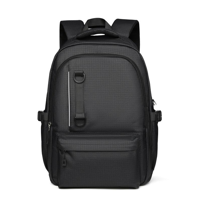 

New men s and women s backpacks, plaid student schoolbags, large-capacity travel backpacks, casual backpacks чёрный